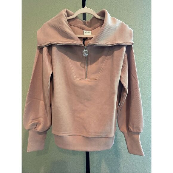 Varley Vine Half-Zip Pullover in Mahogany Rose Size XS - Picture 5 of 10